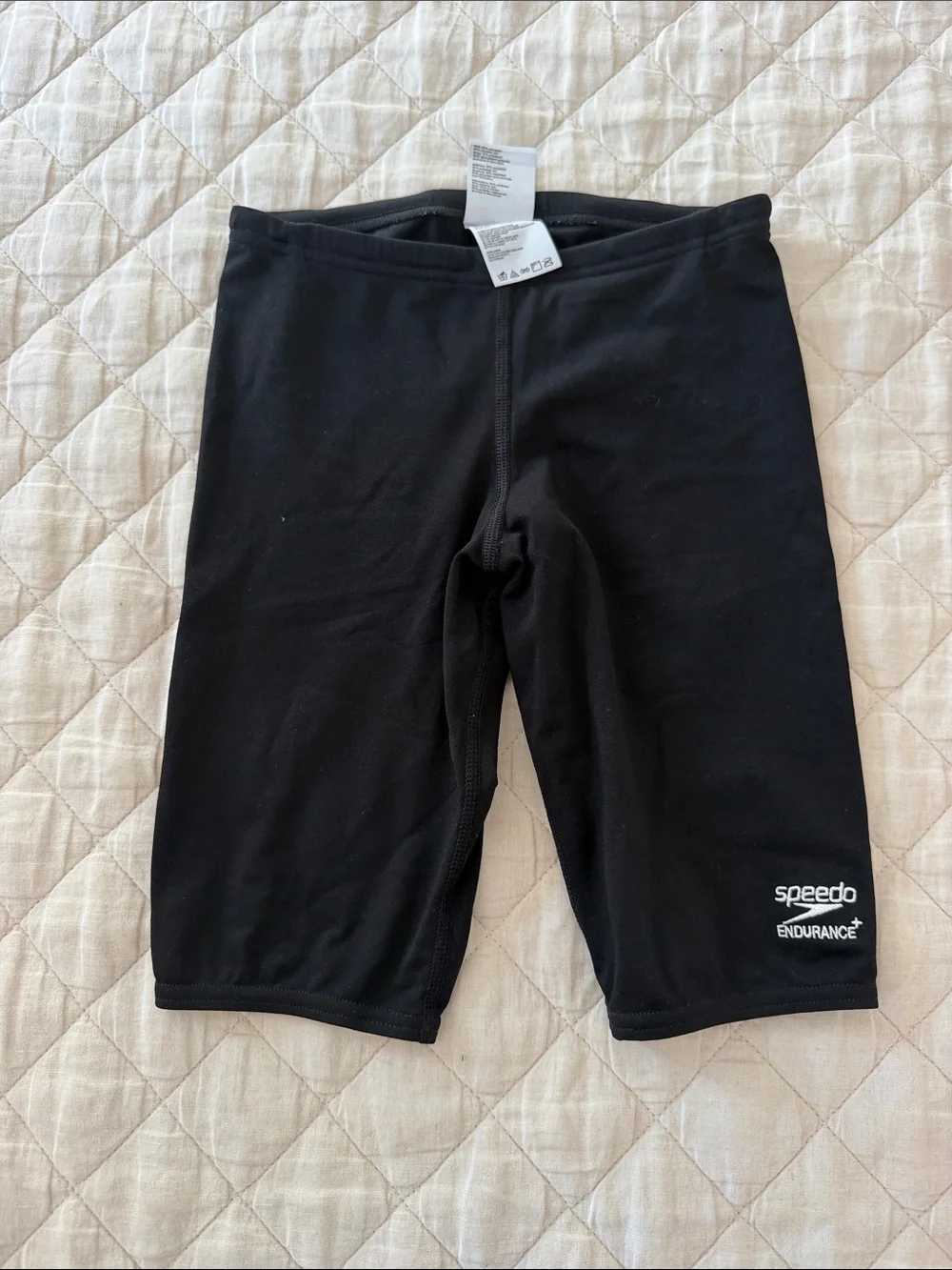 Speedo Black Endurance Training Jammer Swim Shorts